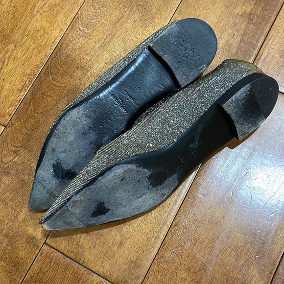 Saint Laurent YSL Paris Glitter flats size 41 used, US size 10 - Picture 7 of 16